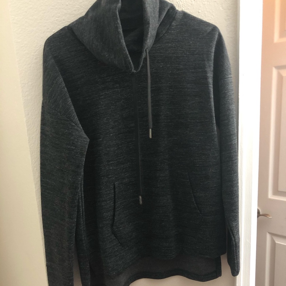 Cow neck heather grey sweater